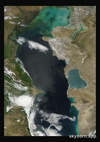 The Earth on 12 May 2006 · Caspian Sea