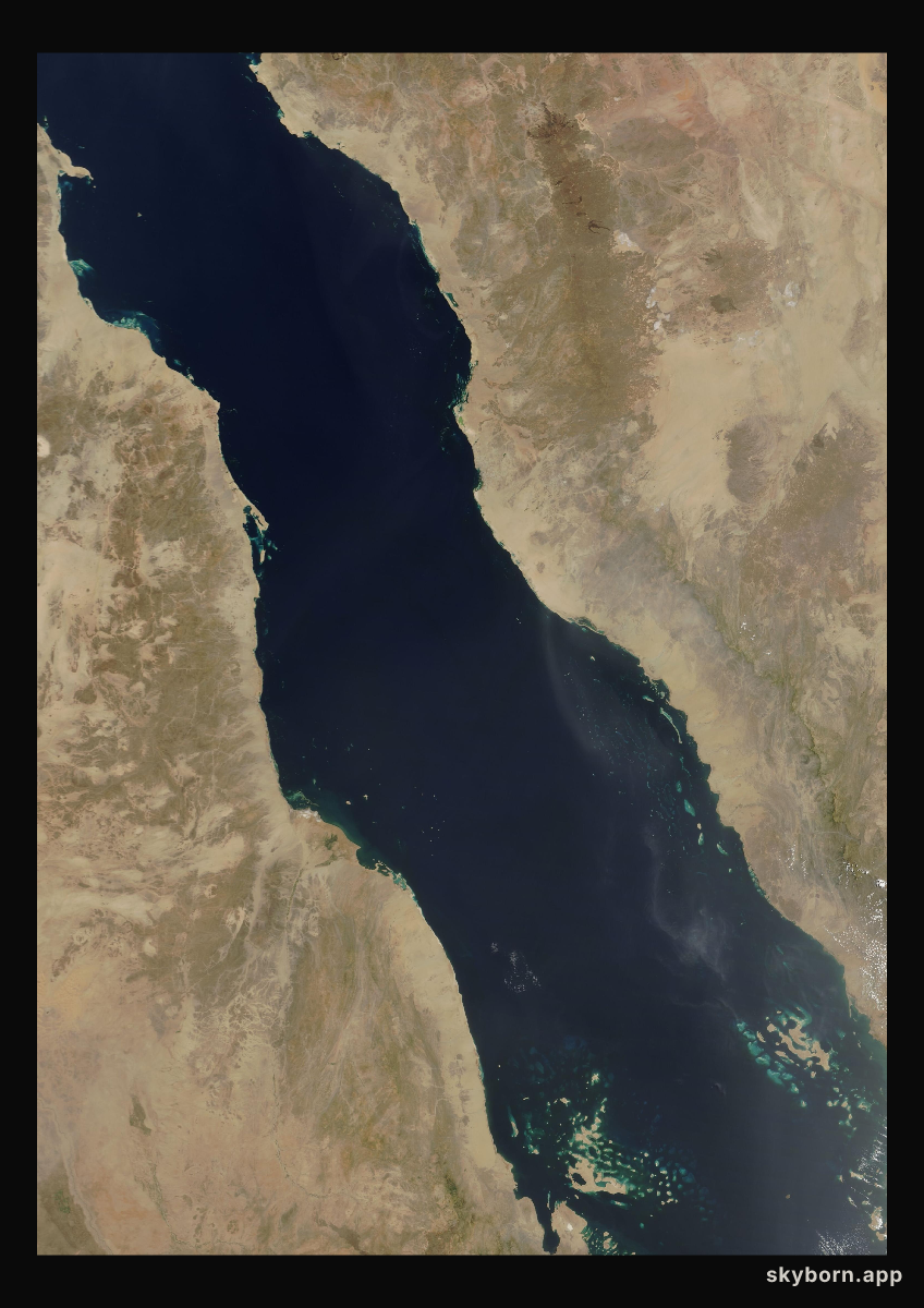 The Earth on 21 May 2006 · Red Sea