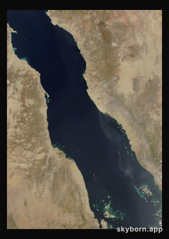 The Earth on 21 May 2006 · Red Sea