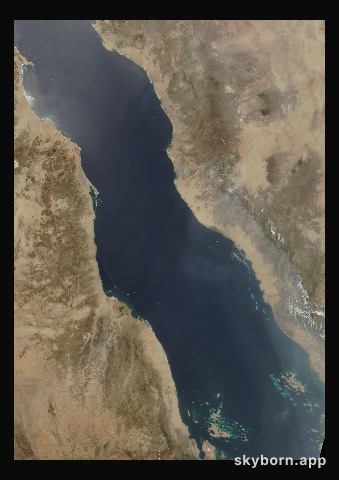 The Earth on 22 May 2006 · Red Sea