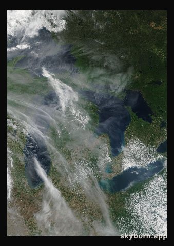 The Earth on 27 May 2006 · Great Lakes