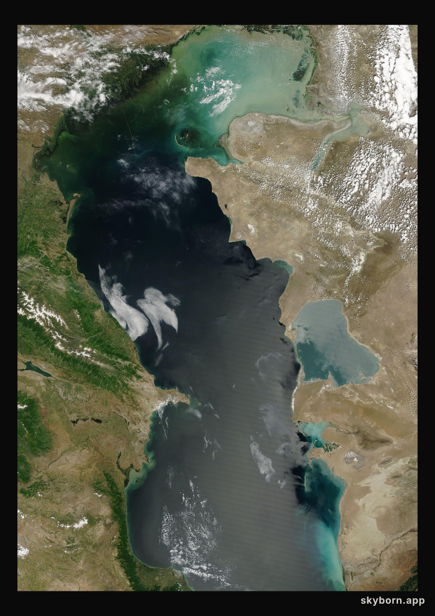 The Earth on 30 May 2006 · Caspian Sea