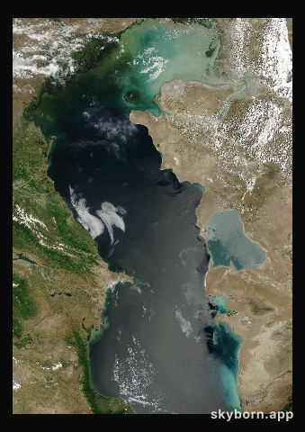 The Earth on 30 May 2006 · Caspian Sea