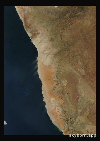 The Earth on 5 June 2006 · Namib Desert