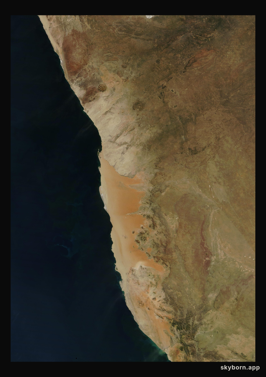 The Earth on 6 June 2006 · Namib Desert