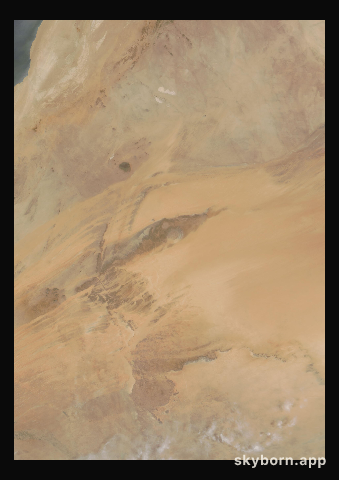 The Earth on 7 June 2006 · Eye of the Sahara, Mauritania