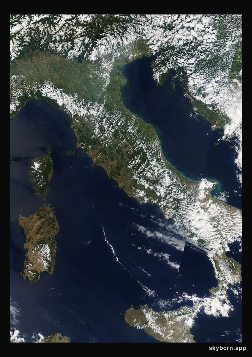 The Earth on 8 June 2006 · Italy and the Adriatic