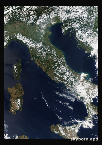 The Earth on 8 June 2006 · Italy and the Adriatic