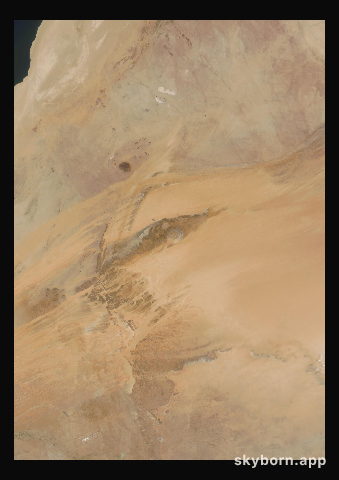 The Earth on 9 June 2006 · Eye of the Sahara, Mauritania