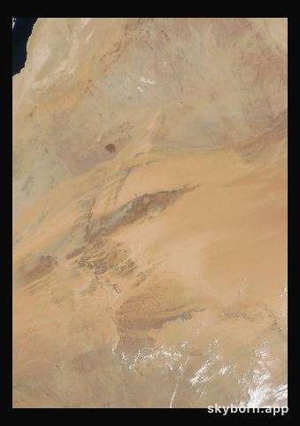 The Earth on 11 June 2006 · Eye of the Sahara, Mauritania