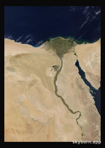 The Earth on 16 June 2006 · Nile Delta and Sinai