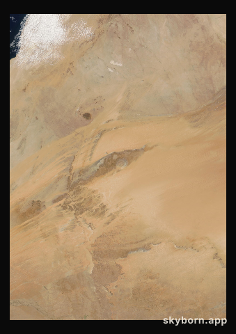 The Earth on 20 June 2006 · Eye of the Sahara, Mauritania