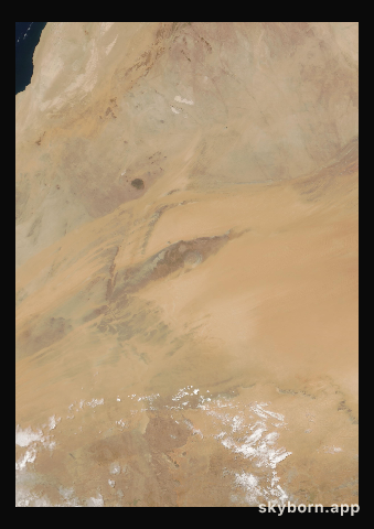 The Earth on 22 June 2006 · Eye of the Sahara, Mauritania