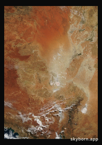 The Earth on 24 June 2006 · Lake Eyre, Australia