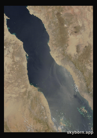 The Earth on 27 June 2006 · Red Sea