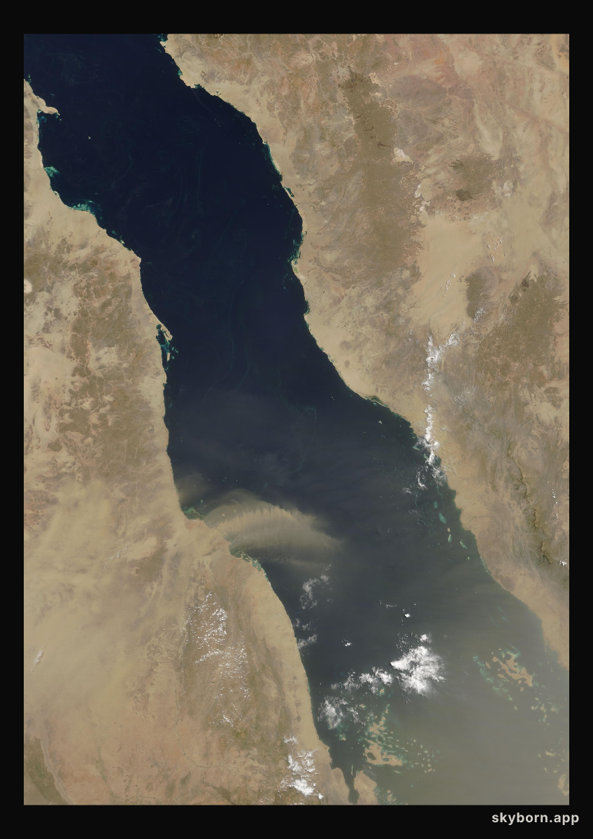 The Earth on 29 June 2006 · Red Sea