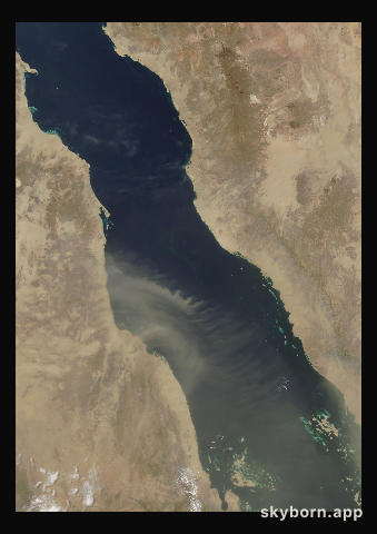 The Earth on 1 July 2006 · Red Sea