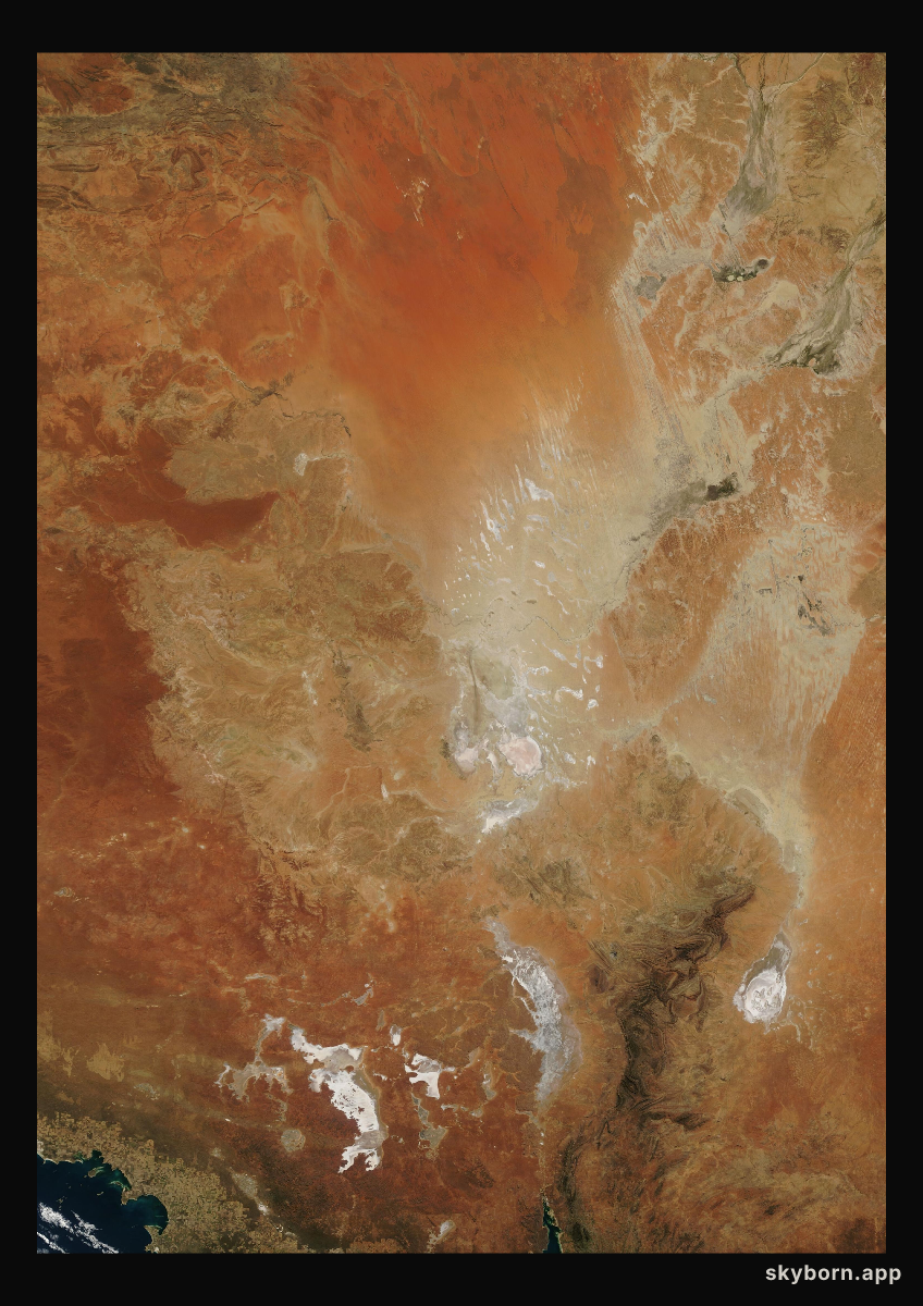The Earth on 5 July 2006 · Lake Eyre, Australia