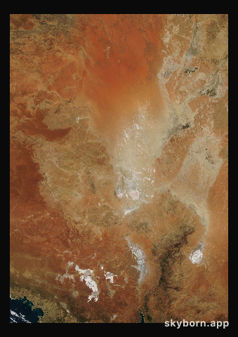 The Earth on 5 July 2006 · Lake Eyre, Australia