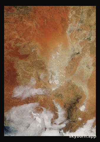 The Earth on 8 July 2006 · Lake Eyre, Australia