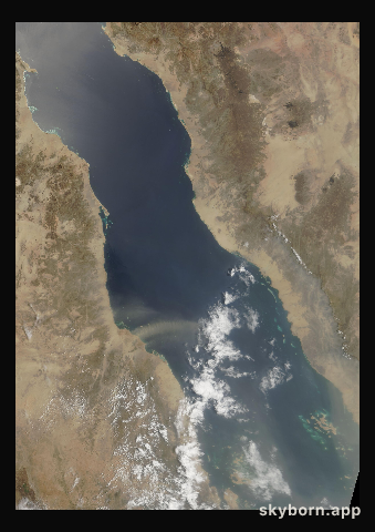 The Earth on 9 July 2006 · Red Sea