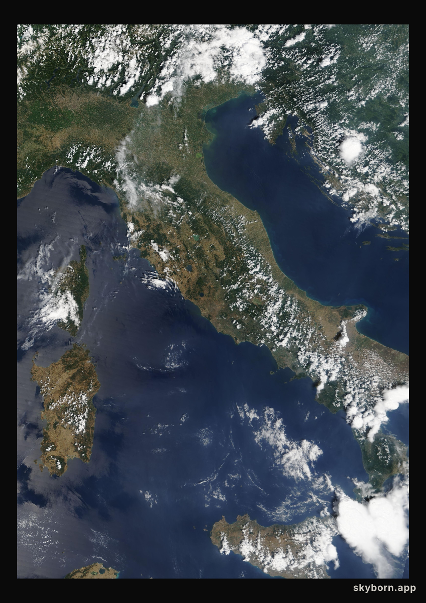 The Earth on 12 July 2006 · Italy and the Adriatic