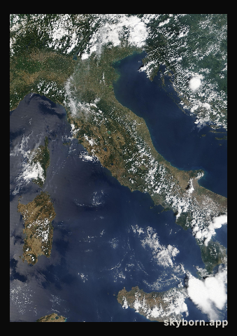 The Earth on 12 July 2006 · Italy and the Adriatic