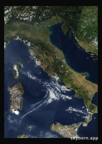 The Earth on 17 July 2006 · Italy and the Adriatic