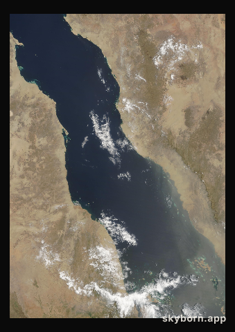 The Earth on 22 July 2006 · Red Sea