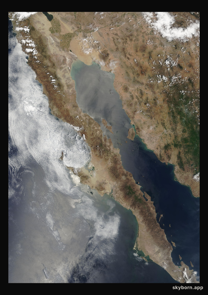 The Earth on 23 July 2006 · Baja California