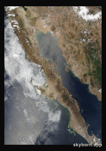 The Earth on 23 July 2006 · Baja California