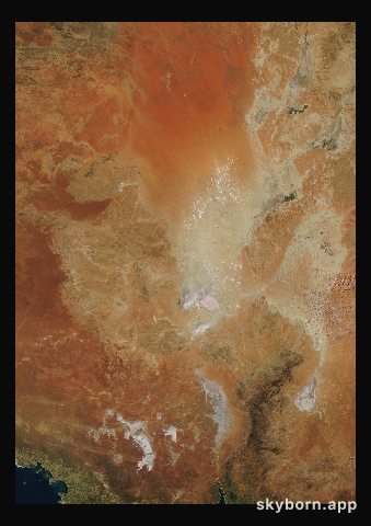 The Earth on 6 August 2006 · Lake Eyre, Australia
