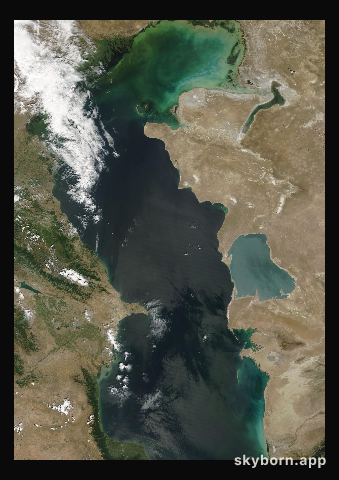 The Earth on 9 August 2006 · Caspian Sea