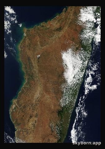 The Earth on 10 August 2006 · Madagascar