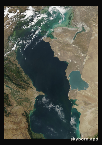 The Earth on 12 August 2006 · Caspian Sea