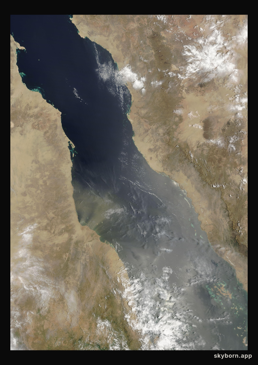 The Earth on 14 August 2006 · Red Sea