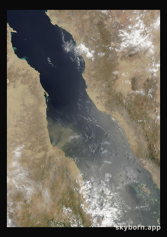 The Earth on 14 August 2006 · Red Sea
