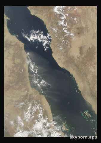 The Earth on 18 August 2006 · Red Sea