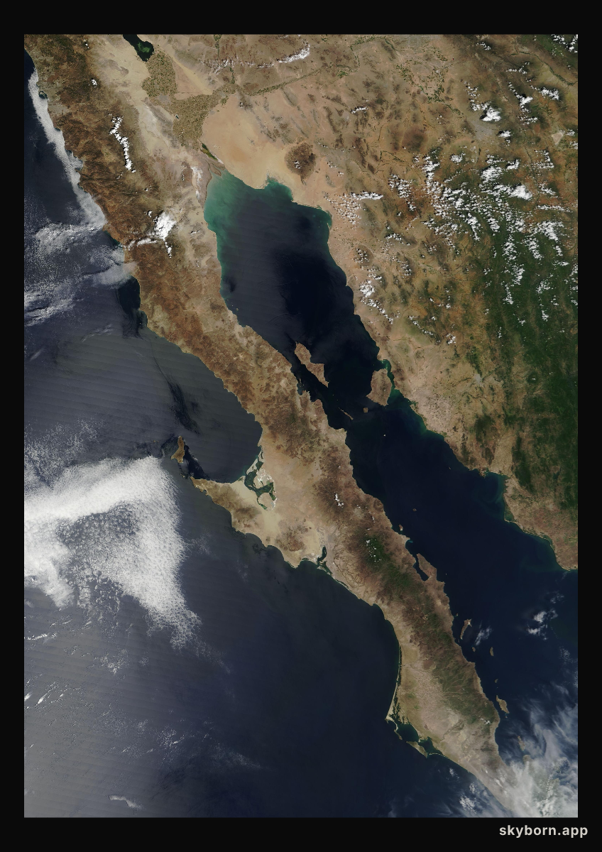 The Earth on 31 August 2006 · Baja California