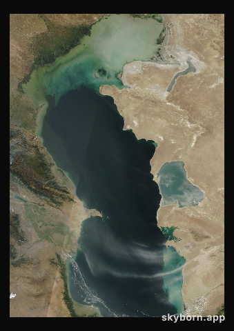 The Earth on 2 September 2006 · Caspian Sea