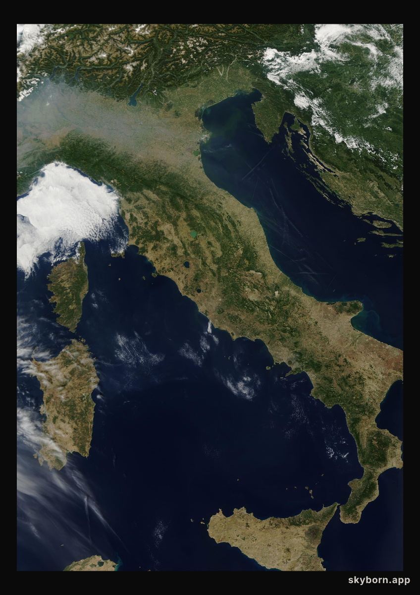 The Earth on 6 September 2006 · Italy and the Adriatic