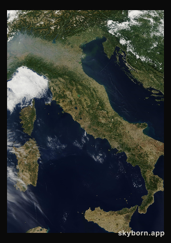 The Earth on 6 September 2006 · Italy and the Adriatic