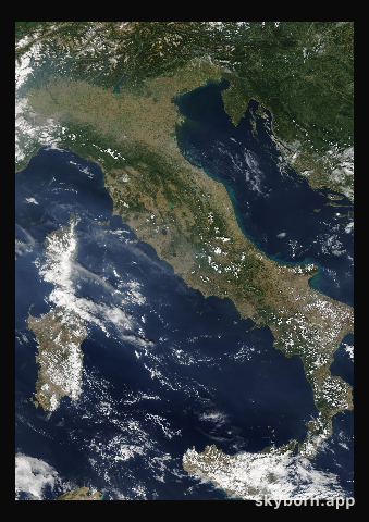 The Earth on 13 September 2006 · Italy and the Adriatic