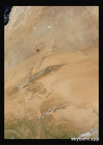 The Earth on 22 September 2006 · Eye of the Sahara, Mauritania