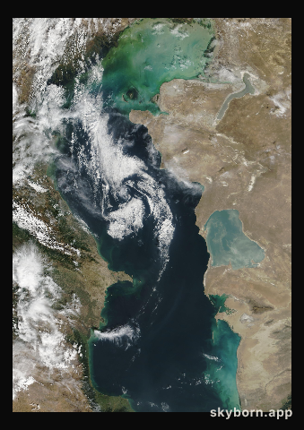 The Earth on 1 October 2006 · Caspian Sea