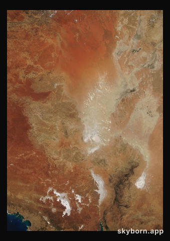 The Earth on 3 October 2006 · Lake Eyre, Australia