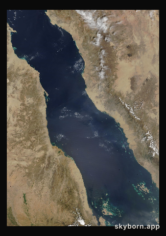 The Earth on 8 October 2006 · Red Sea