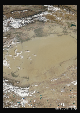 The Earth on 10 October 2006 · Taklamakan Desert