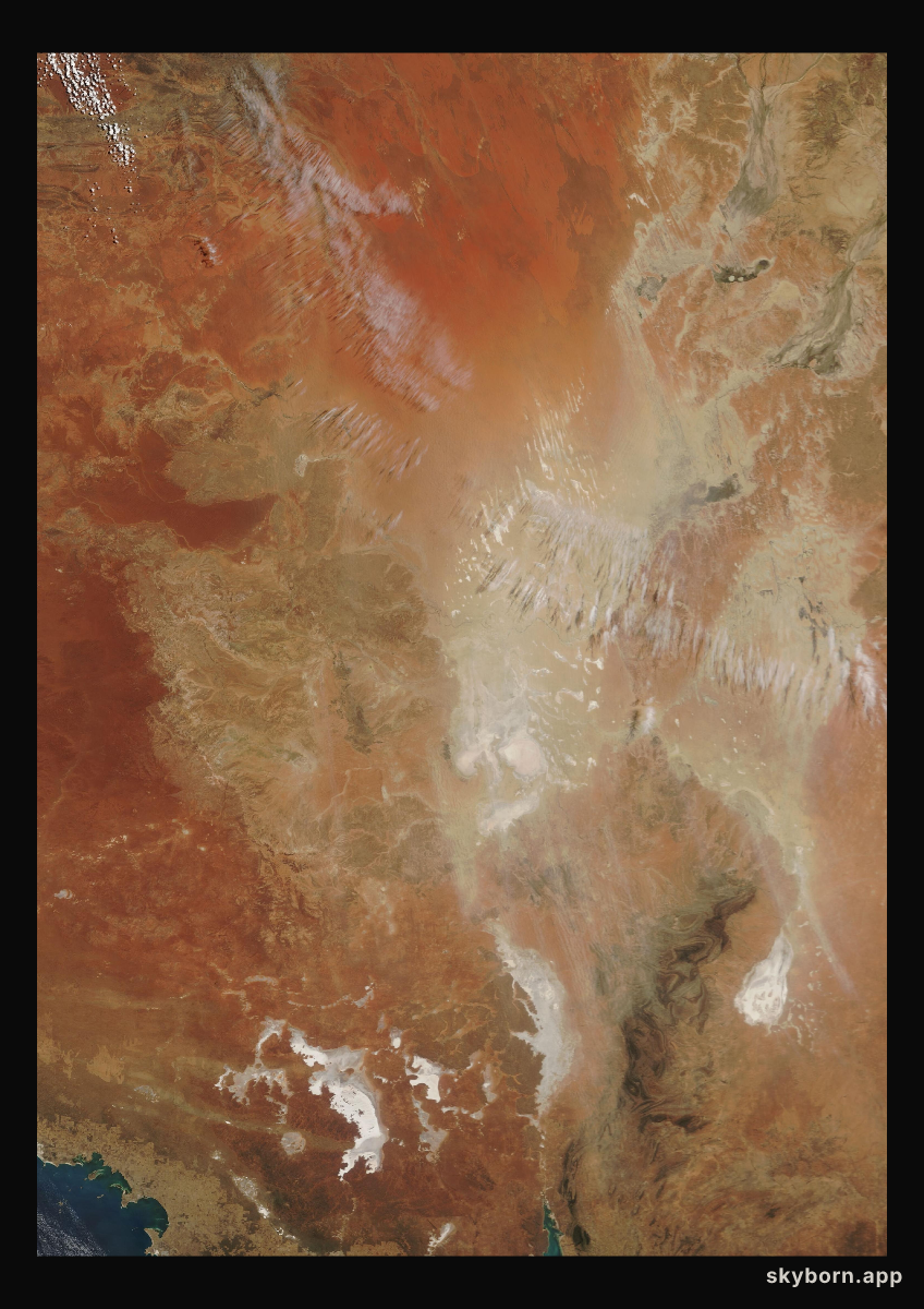 The Earth on 12 October 2006 · Lake Eyre, Australia