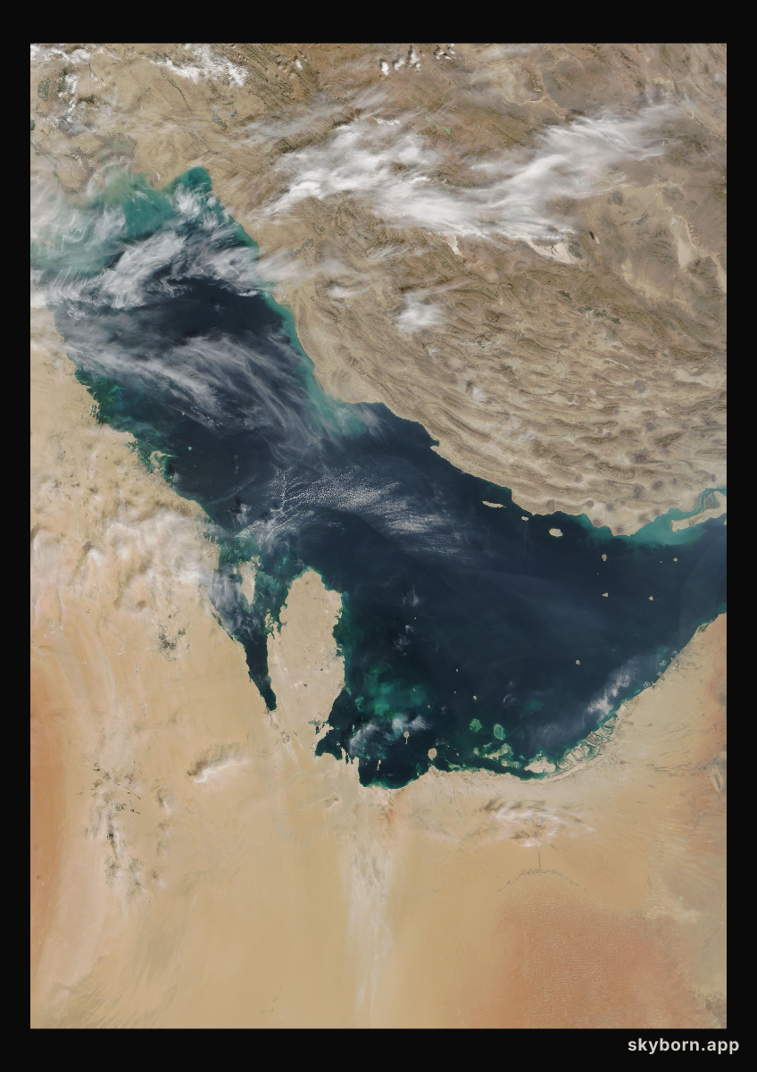The Earth on 14 October 2006 · Persian Gulf